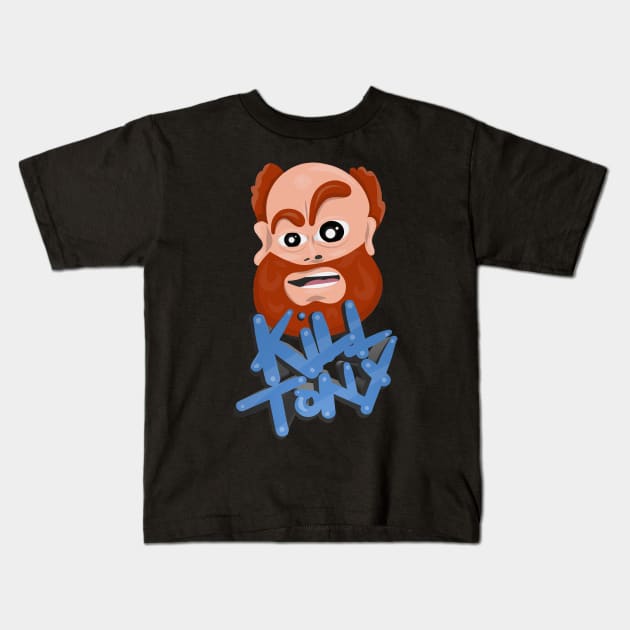 William Montgomery Kill Tony 3D Fan Design Kids T-Shirt by Ina